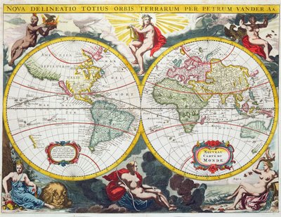 World Map by Pieter Van der Aa